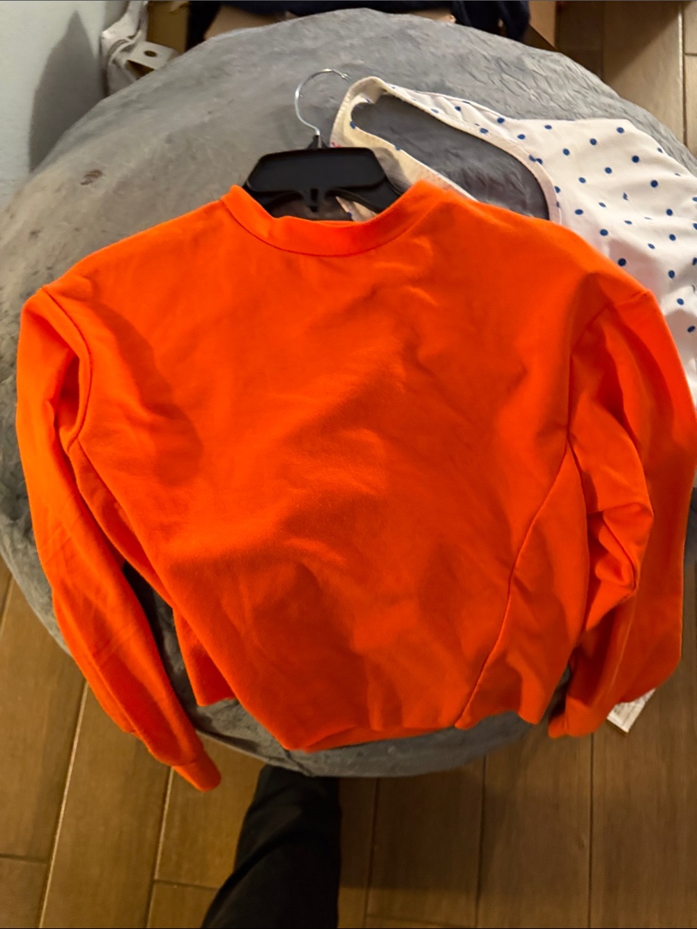 Men's Crewneck Sweater - Bright Orange